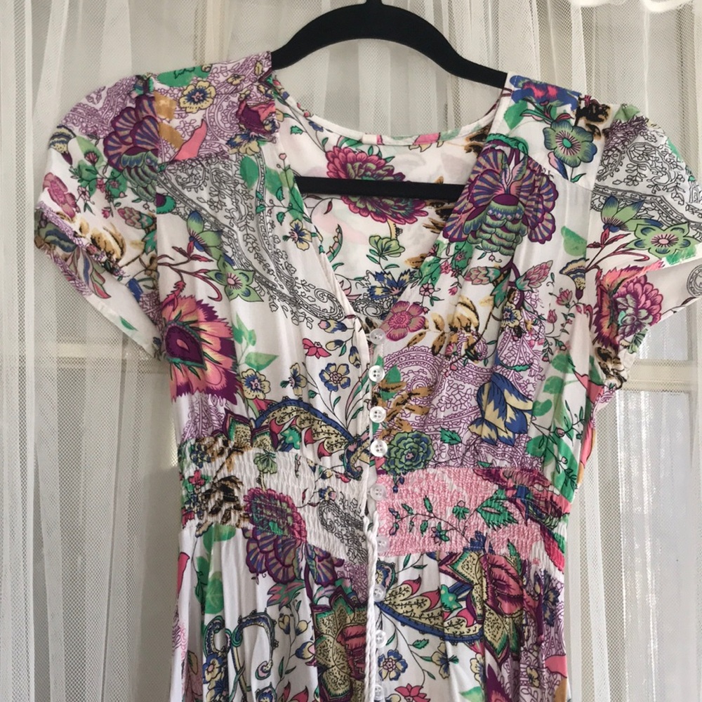 Fun flowy flirty long dress